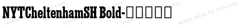 NYTCheltenhamSH Bold字体转换